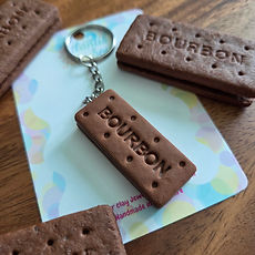 Handmade Polymer clay miniature food keyrings