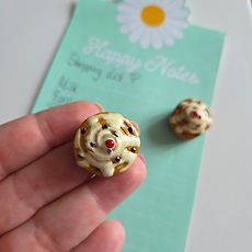 Handmade Polymer clay miniature food keyrings