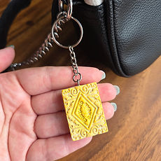 Handmade Polymer clay miniature food keyrings