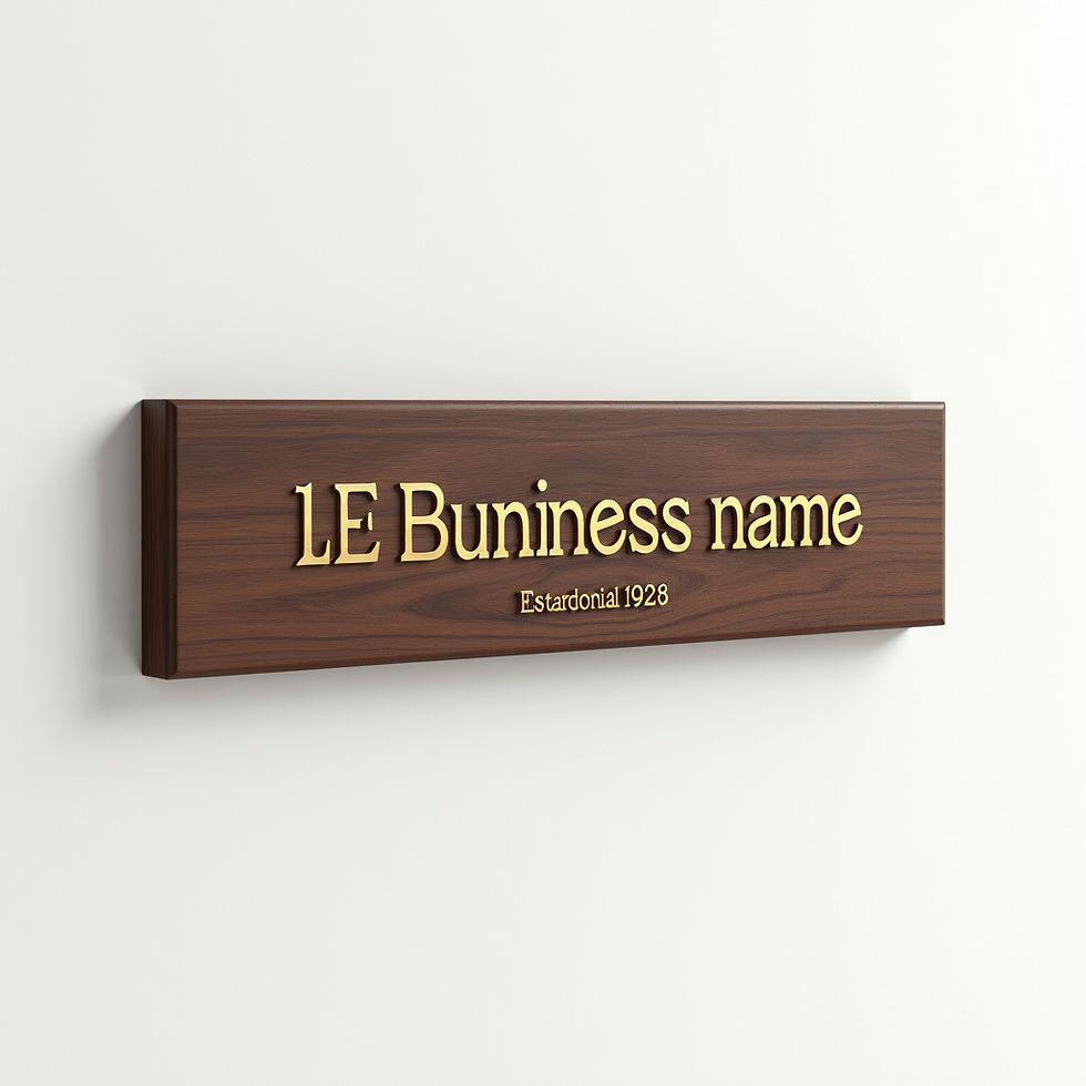 Business Name Sign