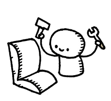 Wheelchair cartoon image