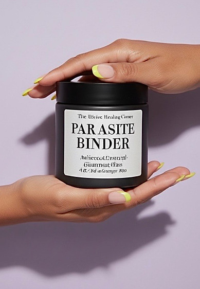 Herbal wellness product jar displayed as part of The Divine Healing Center’s holistic services and natural wellness offerings