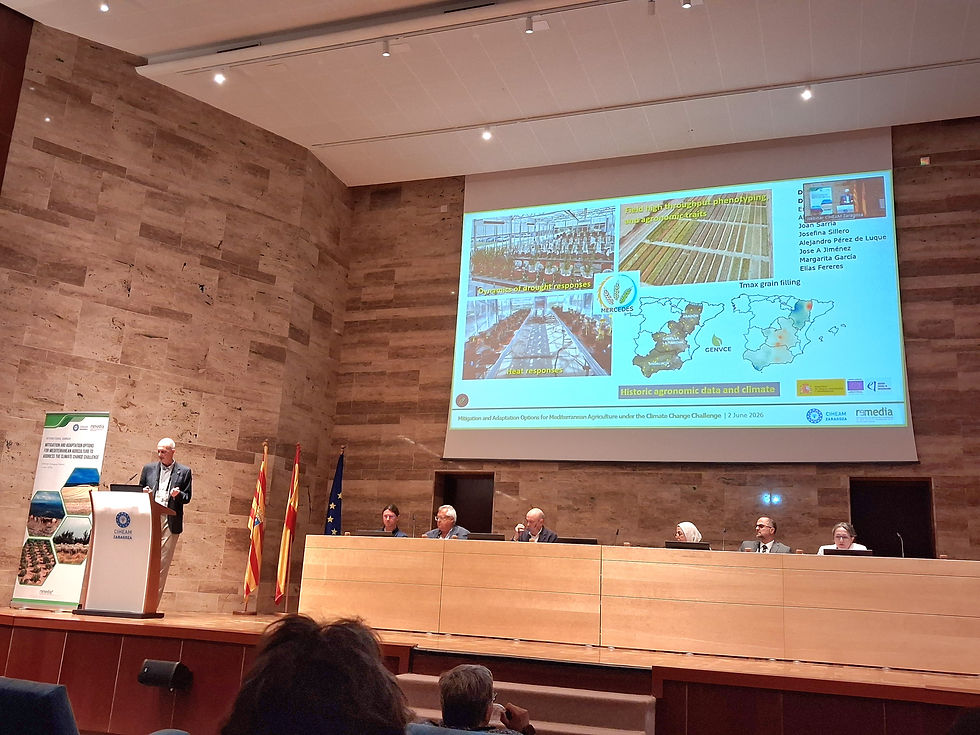Presentación de los objetivos y actividades del proyecto MERCEDES en un seminario internacional en el CIHEAM de Zaragoza