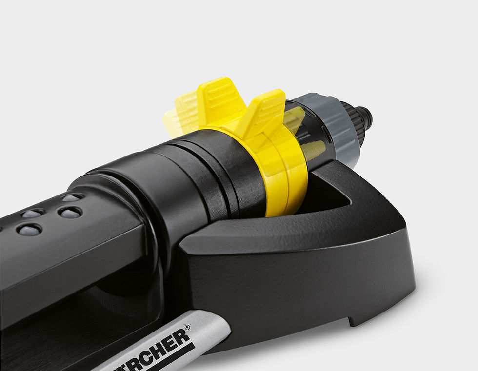 Thumbnail: Yellow nozzle adjustment of the Kärcher HD 6/15-4 M Classic with black body. FocusShop