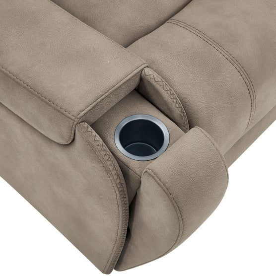Thumbnail: Barcalounger Carmelo Fabric Power Reclining Sectional with Power Headrests