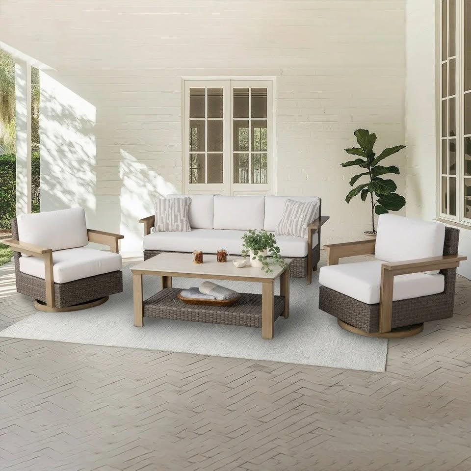 Thumbnail: Agio Juniper 4-piece Outdoor Patio Seating Set