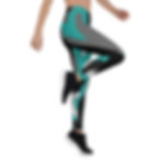 Thumbnail: DLHD TEAL CAMO LEGGINGS 