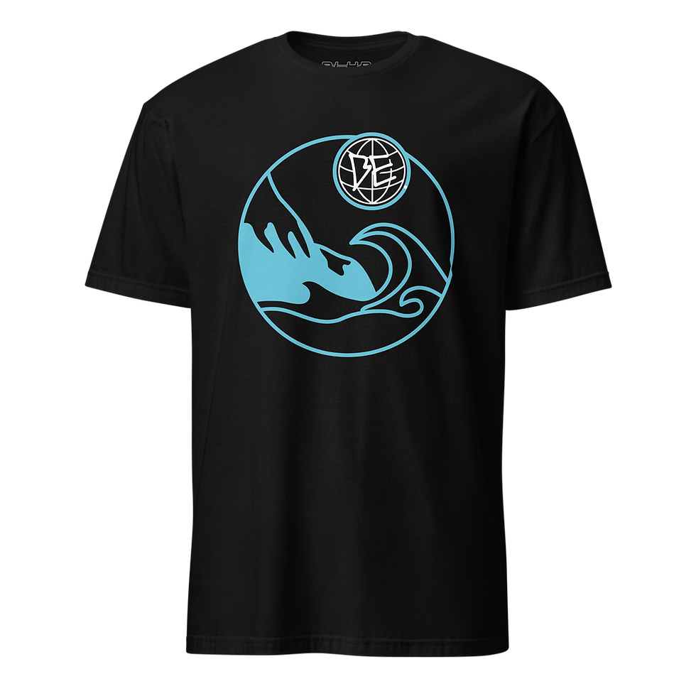 Thumbnail: DLHD SHORT SLEEVE BLUE WAVES UNISEX T-SHIRT 