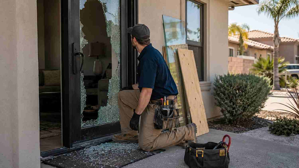 Exposed, Unsecured, or Unable to Lock Up? Door Glass Emergencies That Need Same-Day Replacement in San Bernardino County