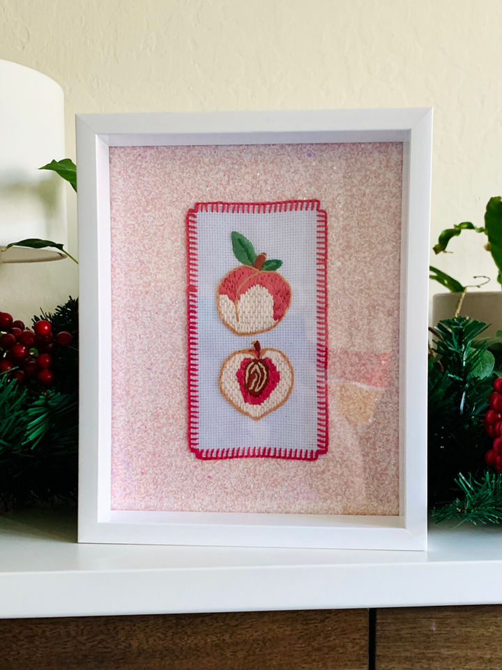 Framed Modern Embroidery