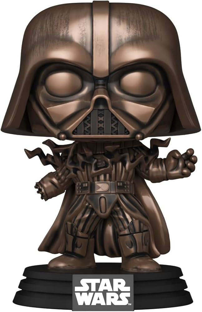 Funko Pop Star Wars Darkside Darth Vader Metálico Bronce juguete