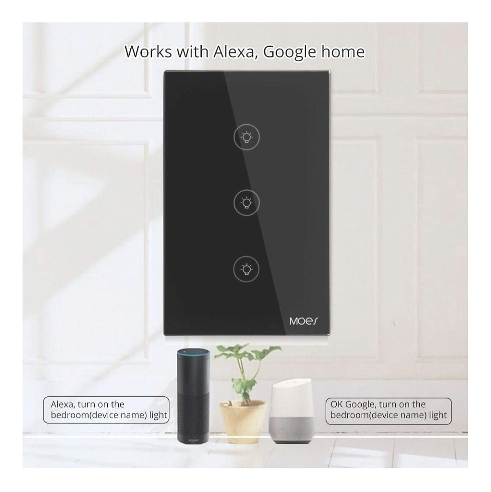 Miniatura: Interruptor De Luz Táctil Wifi Aplicación Móvil Alexa Smart