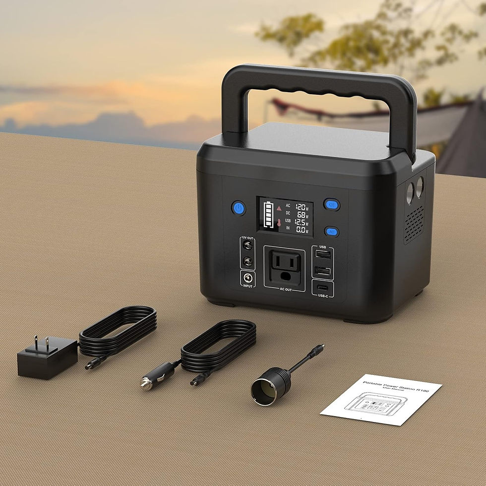 Miniatura: Estación De Energía Portátil 200 W 120 Wh Con Salidas Y Led