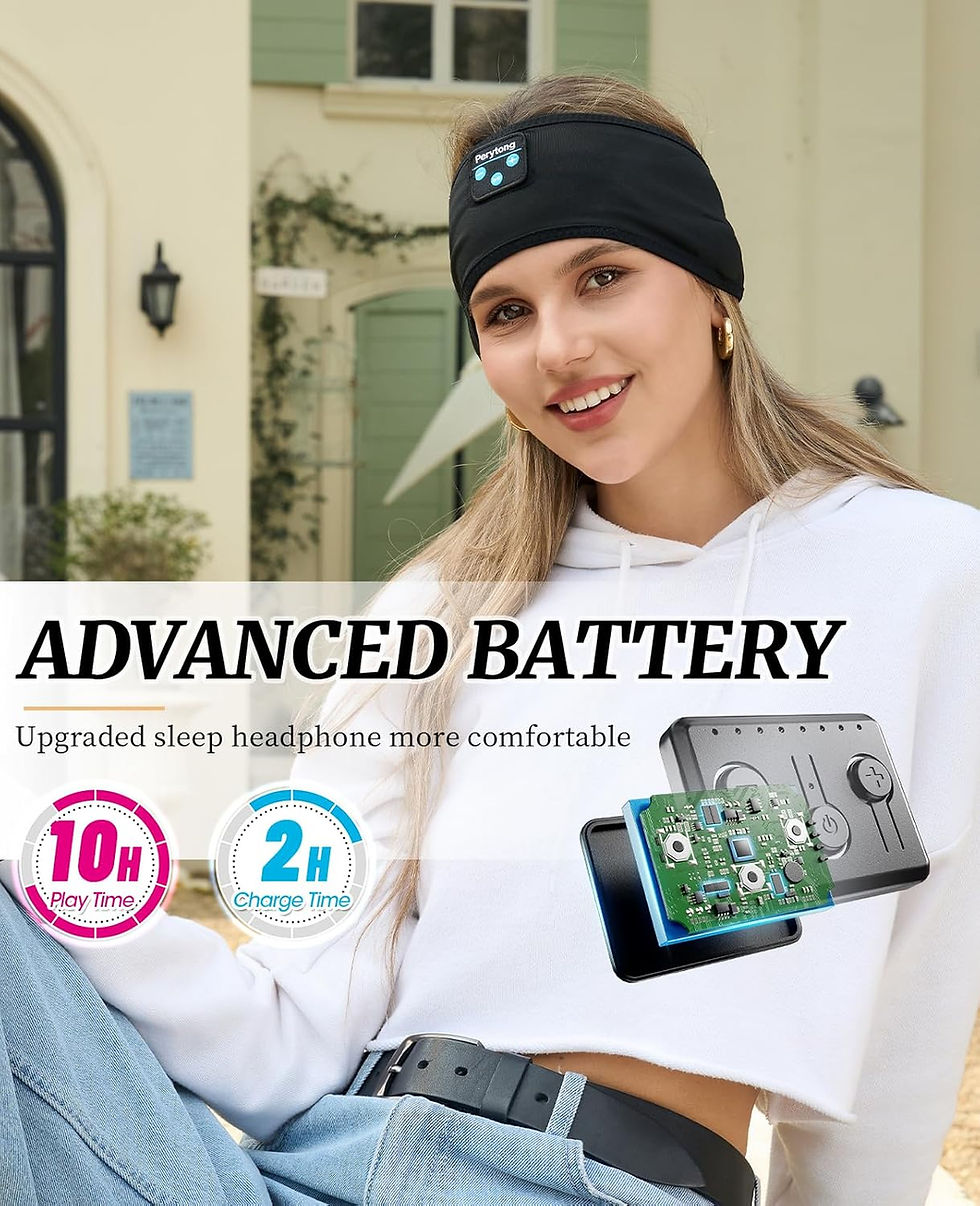 Miniatura: Auriculares para dormir, diadema deportiva Bluetooth, auriculares inalámbricos