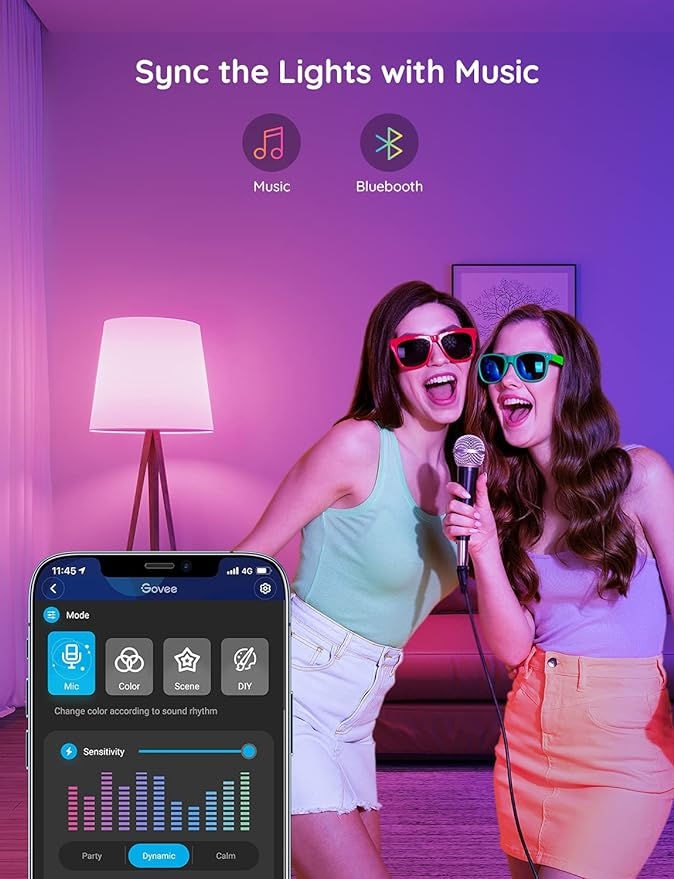 Miniatura: Govee Bombillas inteligentes, bombilla que cambia de color, funciona con Alex