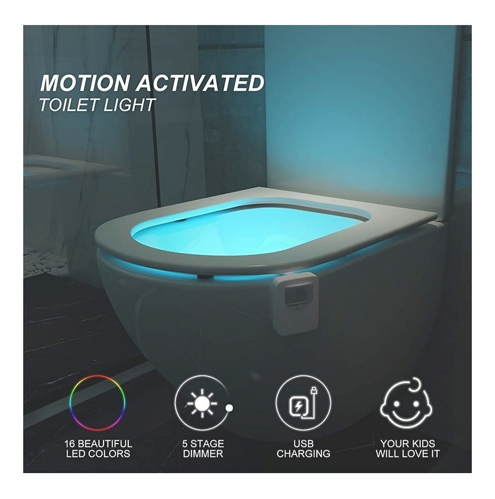 Miniatura: Luz Nocturna Recargable Para Inodoro Con 16 Colores Cambiante