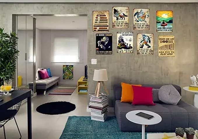 Miniatura: Letrero Metal Vintage Terror Firma Chucky Freddy Saw Scream