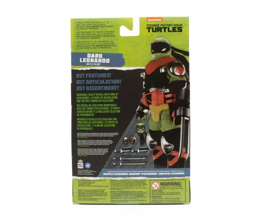 Miniatura: Dark Leonardo Figura De Acción Exclusiva De Tortugas Ninja