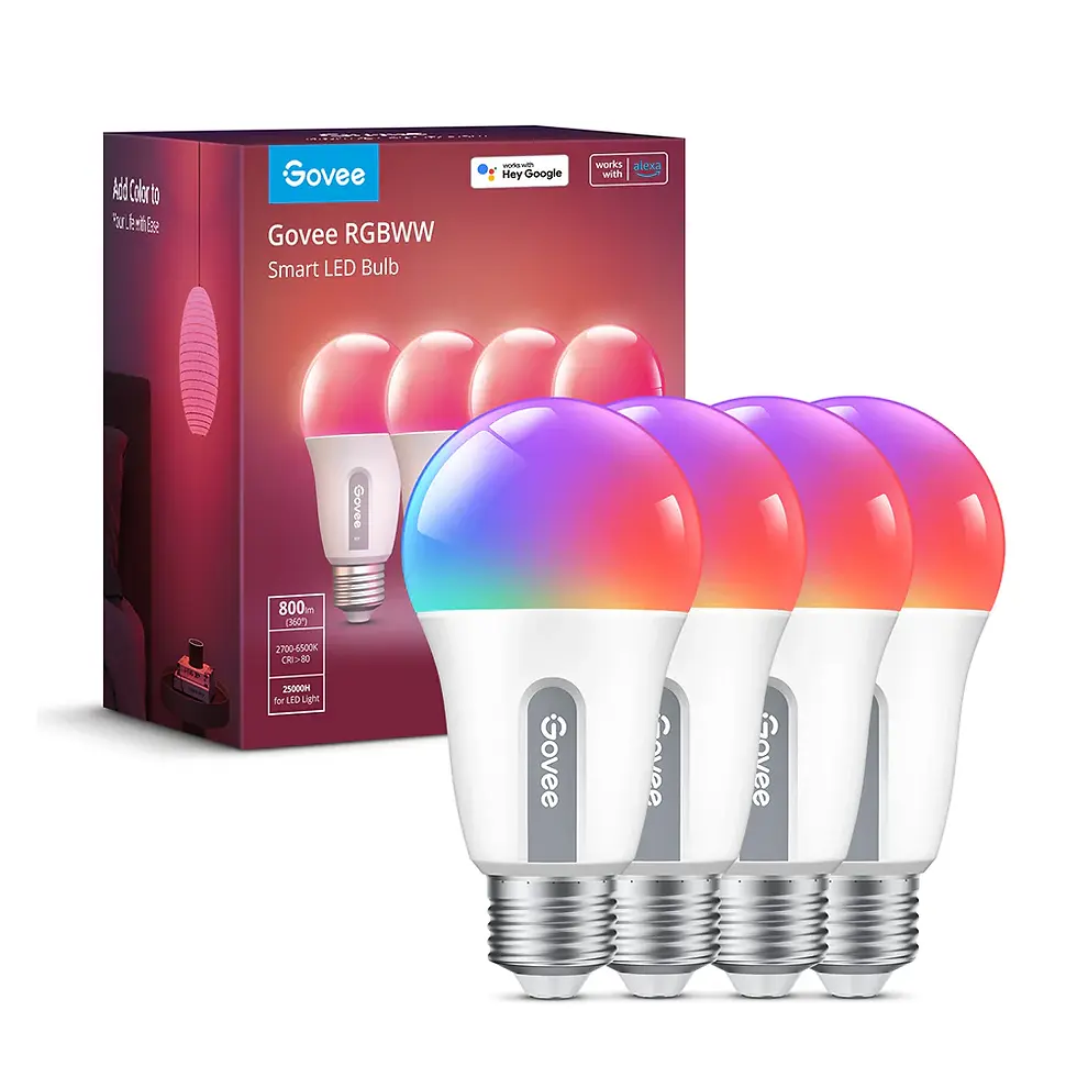Miniatura: Govee Bombillas inteligentes, bombilla que cambia de color, funciona con Alex