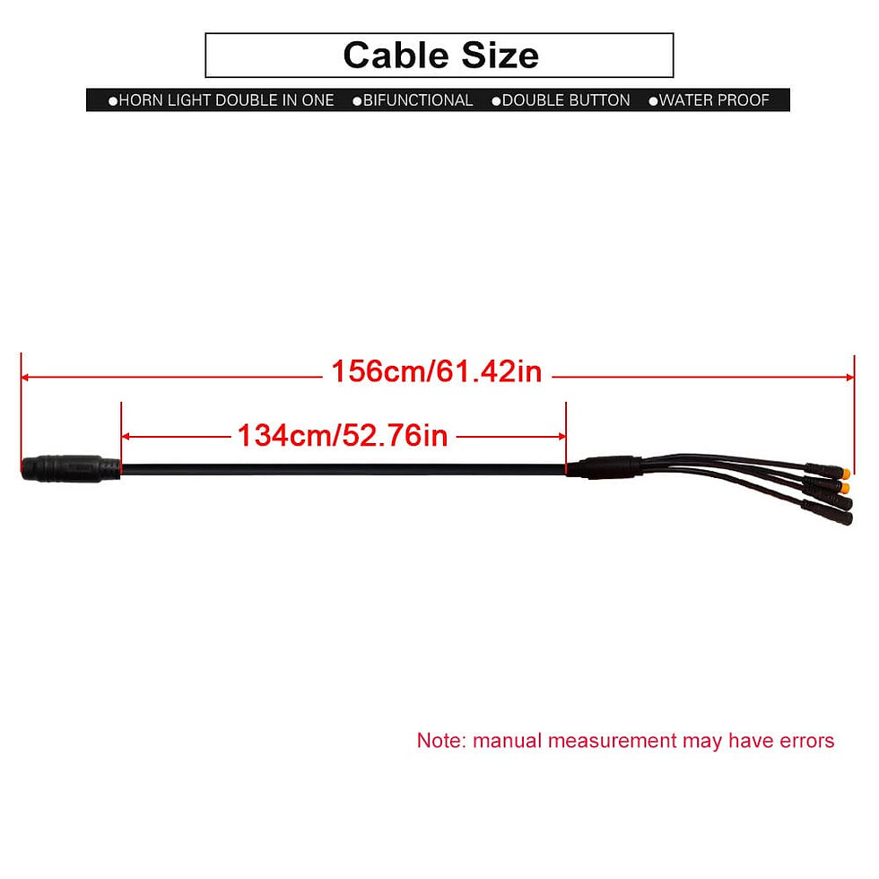 Thumbnail: 4-in-1 5-in-1 Splitter Waterproof Distribution Cable for eBikes