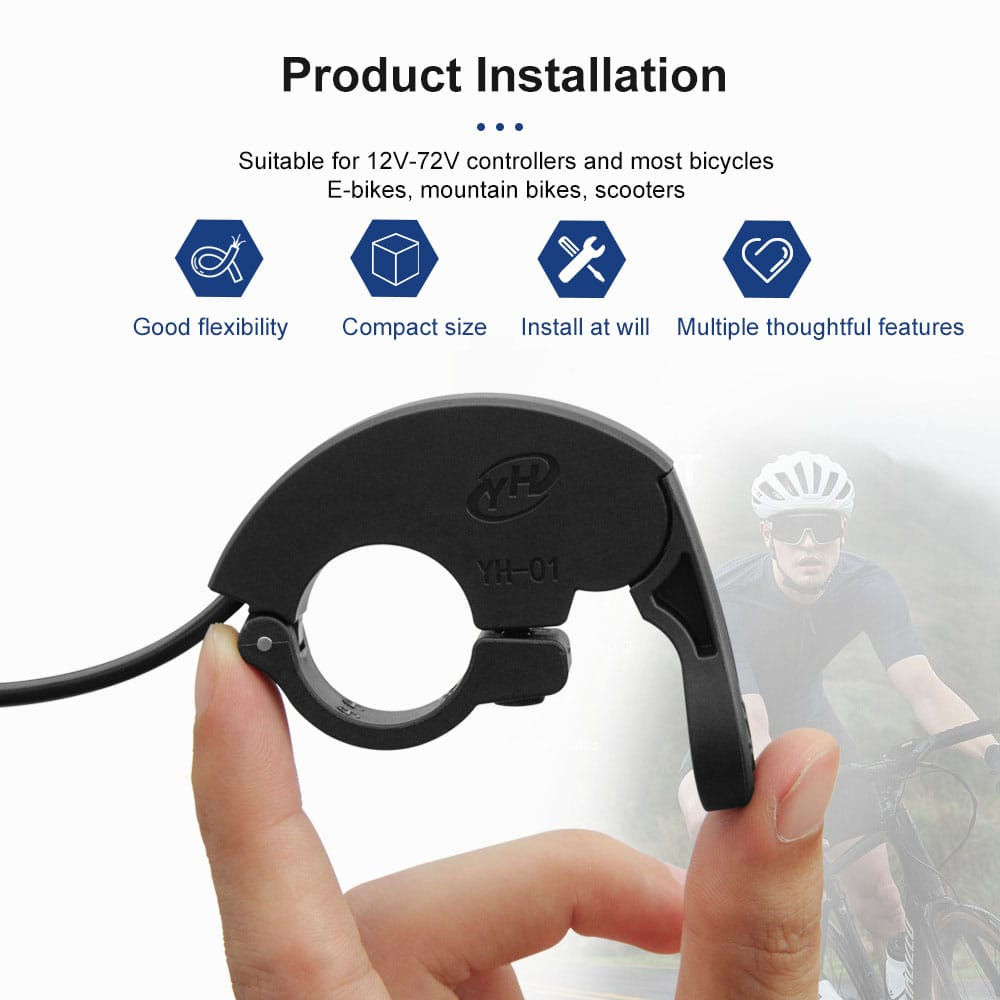 Compact Thumb Throttle for E-Bikes YH-01