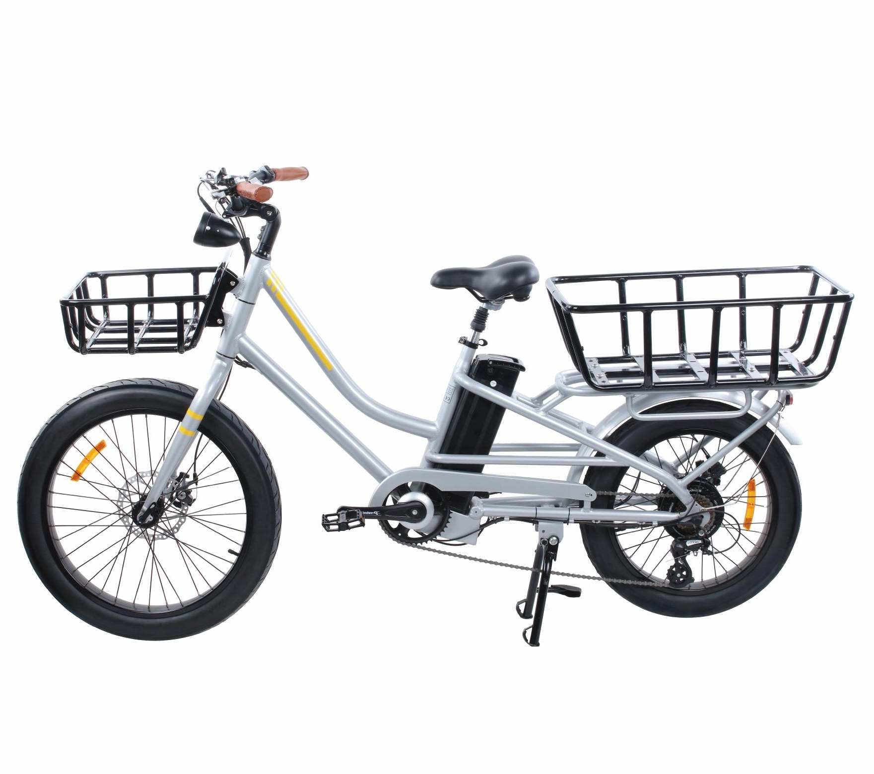 Eoeo Two Rear Rack electric-cargo-bicycle-front-and-rear-racks-for-heavy-loads