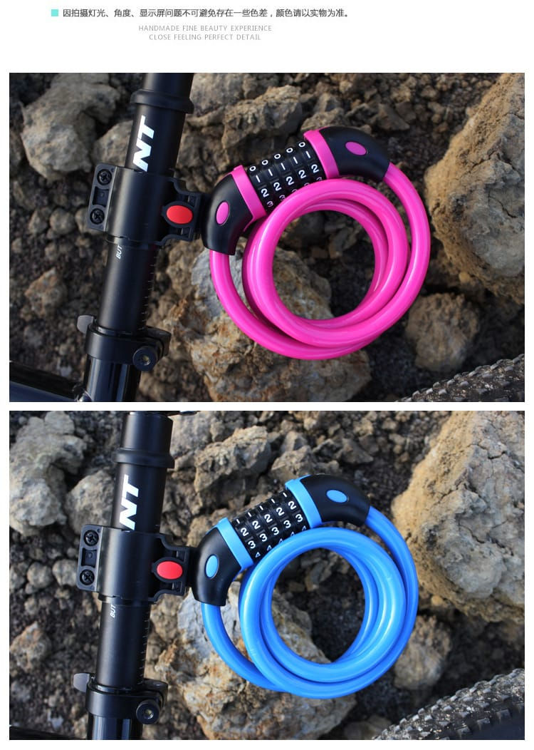 Thumbnail: Steel Cable Combination Lock for Bicycles / Ebikes