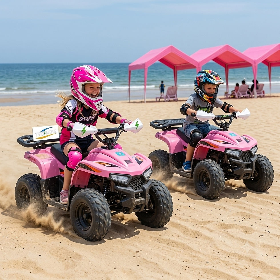 Thumbnail: TYCENTRE Dune Dash | 650W Kids Electric ATV with Hydraulic Suspension