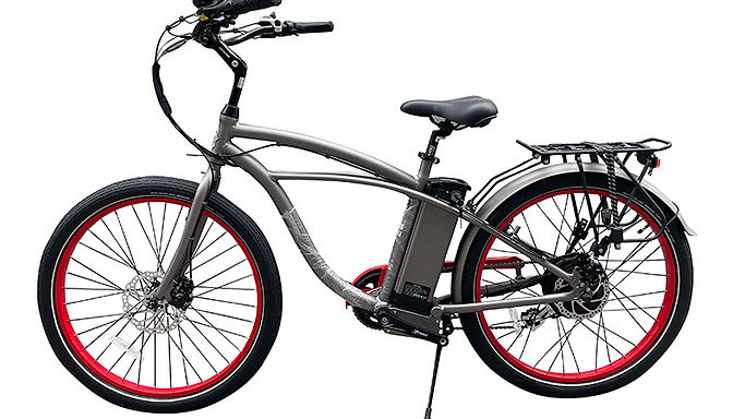 B26" Beach Cruiser Electric Bike - Step Over Beach Ebike
