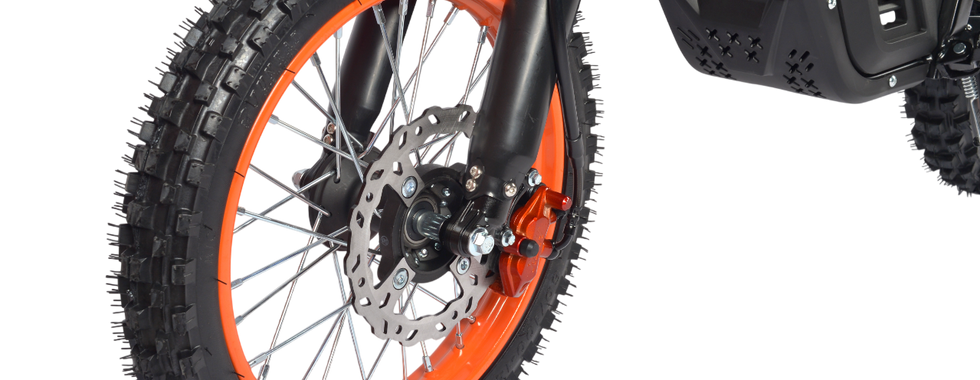 3000W Electric Dirt Bike - Front Wheel