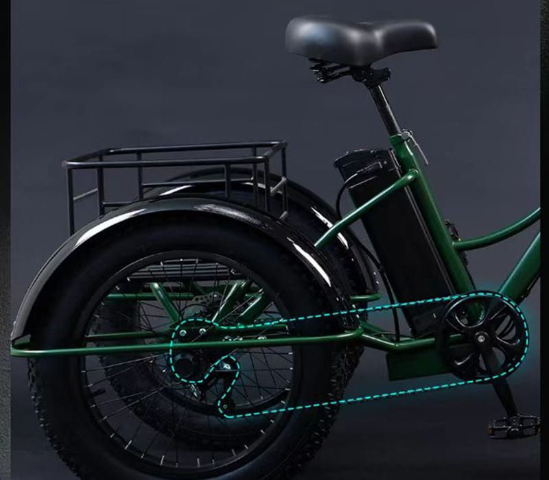 Thumbnail: 20" Electric Fat E-Trike E Tricycle with Comfortable Seat