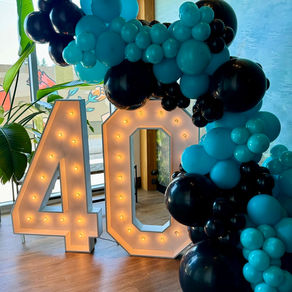 40 Marquee Numbers & Balloons