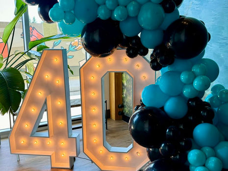40 Marquee Numbers & Balloons