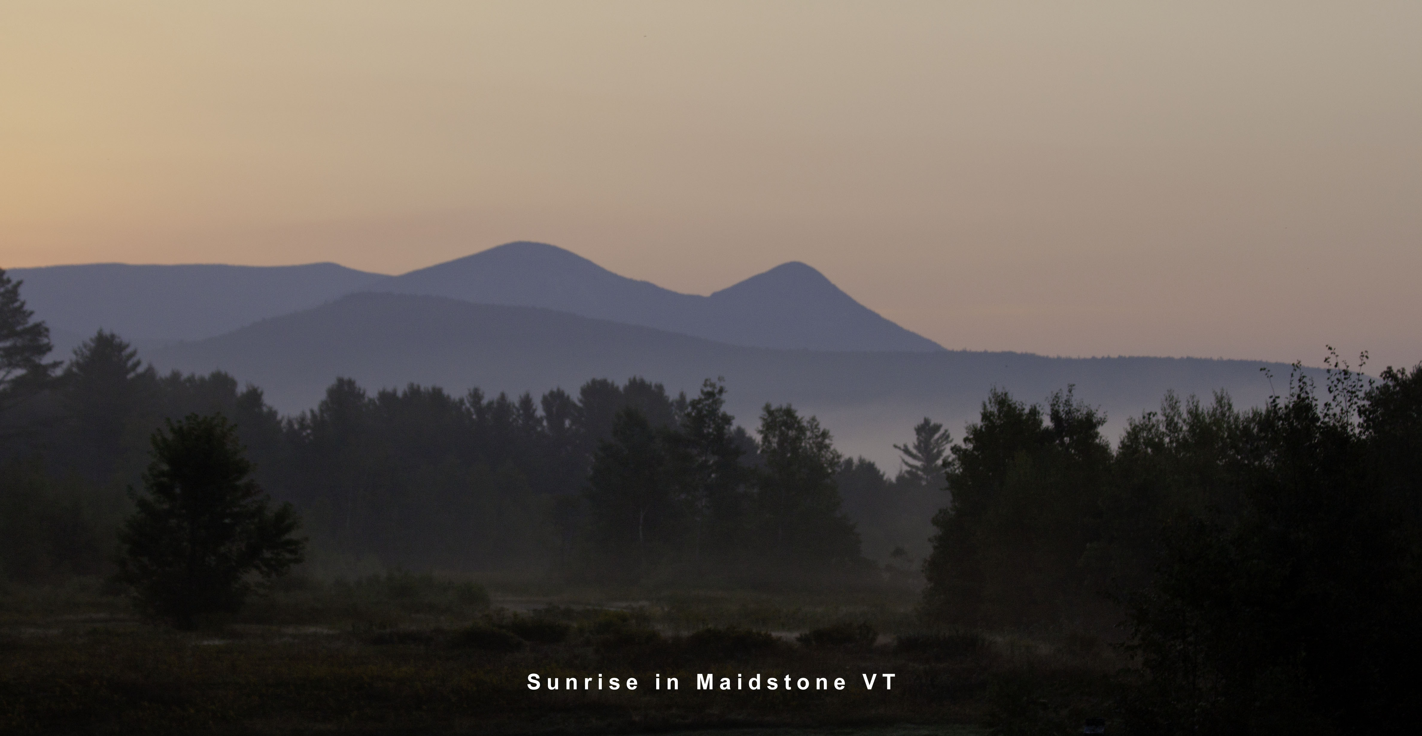 Sunrise in Maidstone VT