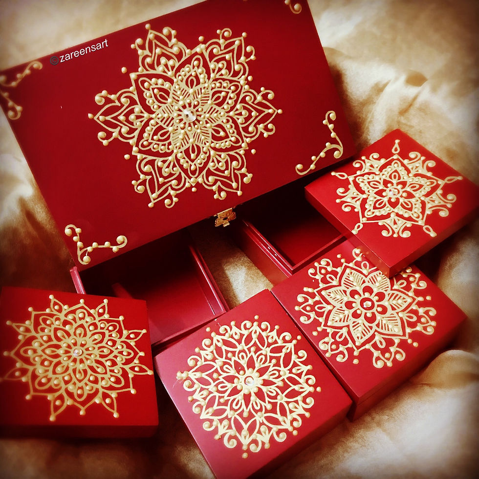 Hand painted - The Red Beauty