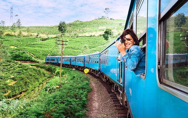 Chica en tren
