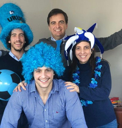Agustín, Juani, Migue y Ele