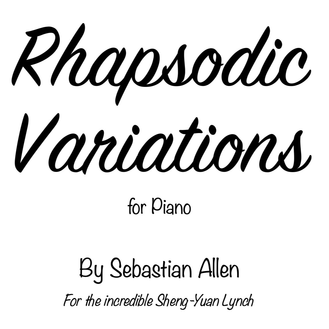 Rhapsodic Variations