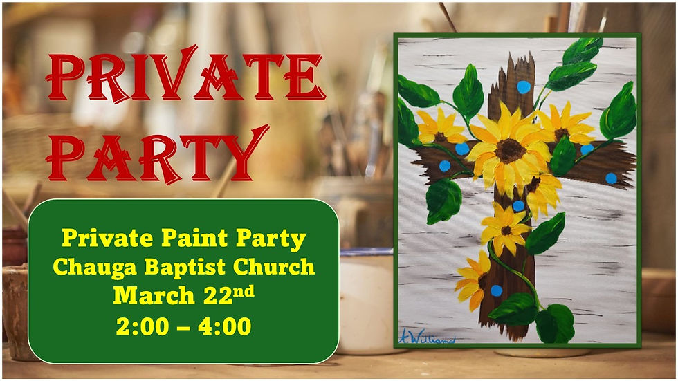 Private Party-Chauga Baptist Church-March 22nd