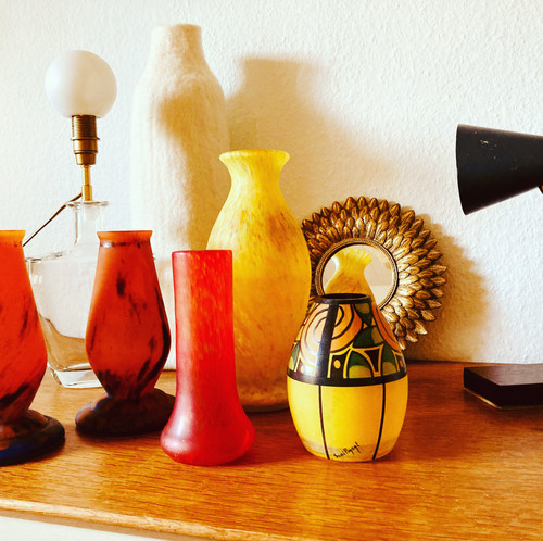 ANCIEN VASE ART Déco pâte de verre marmoréen signé MULLER Freres Lunéville 32 cm EUR 100,00 - FR ANCIEN VASE ART Déco pâte de verre marmoréen signé MULLER Freres Lunéville 32 cm EUR 100,00 - FR