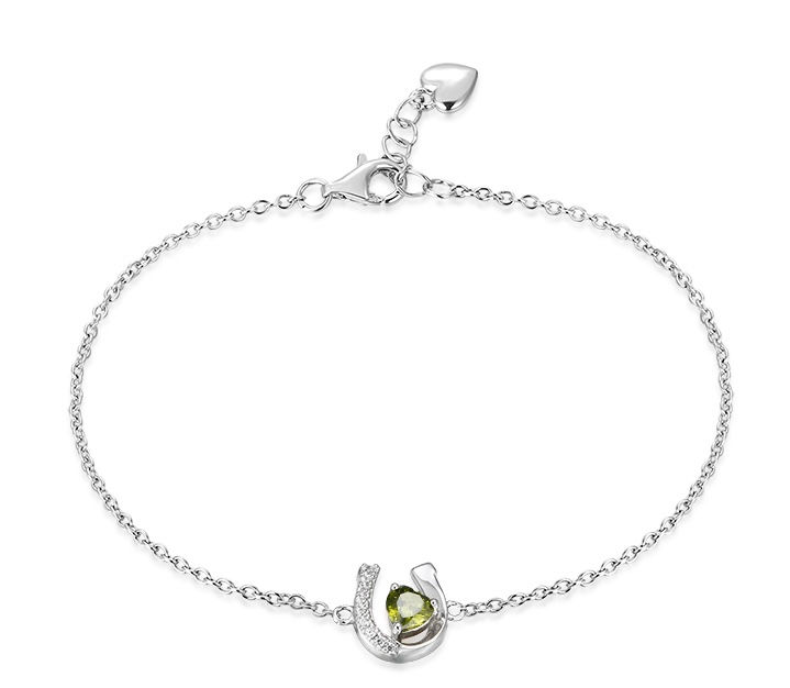Thumbnail: Horse Shoe Birthstone Bracelet 