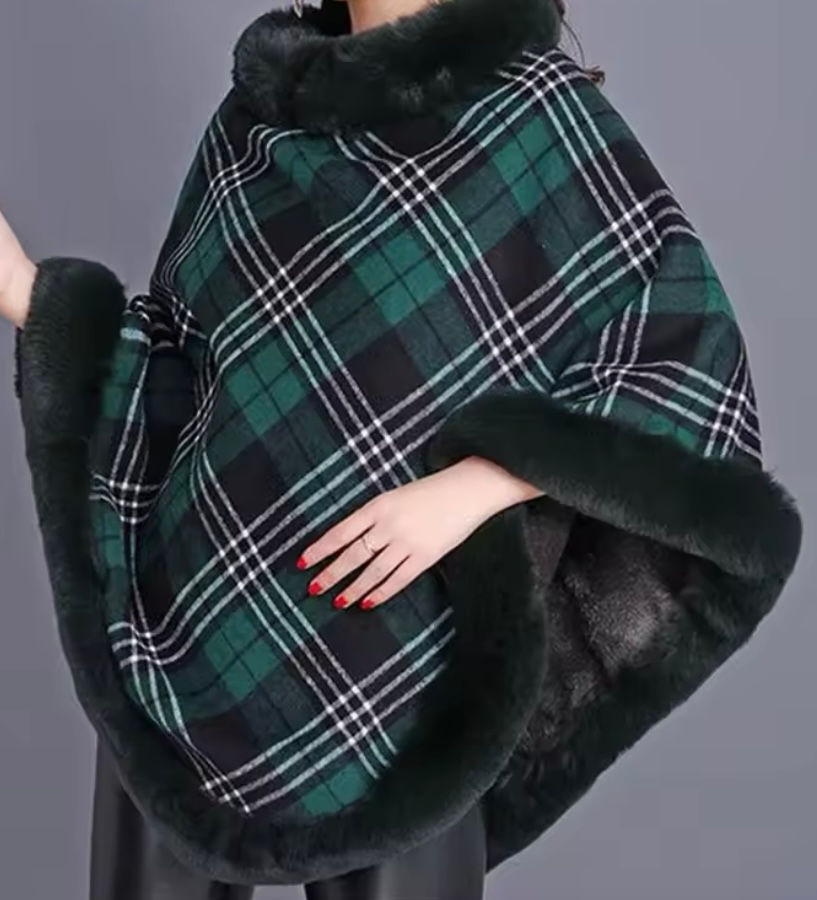 Thumbnail: Check Pattern Poncho