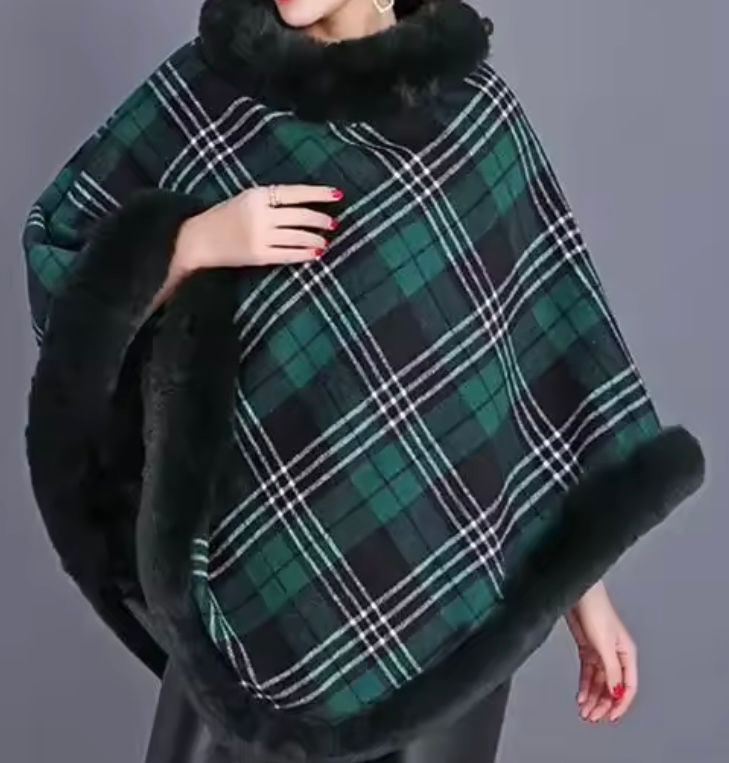 Thumbnail: Check Pattern Poncho