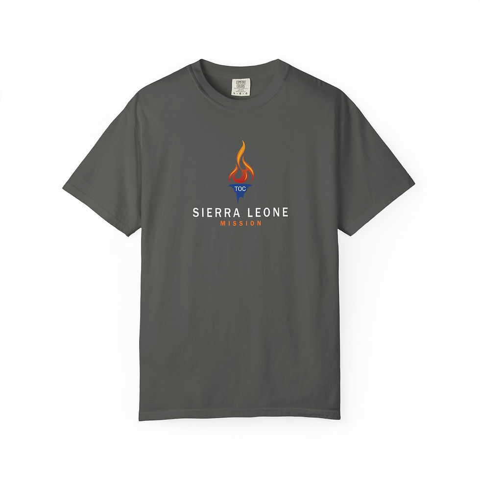 Thumbnail: Sierra Leone Mission — Torch Emblem Tee (Comfort Colors), view 13