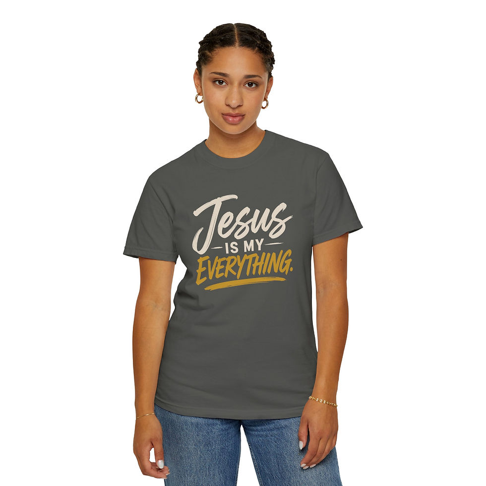 Thumbnail: Jesus Is My Everything — Script Tee (Comfort Colors), view 4
