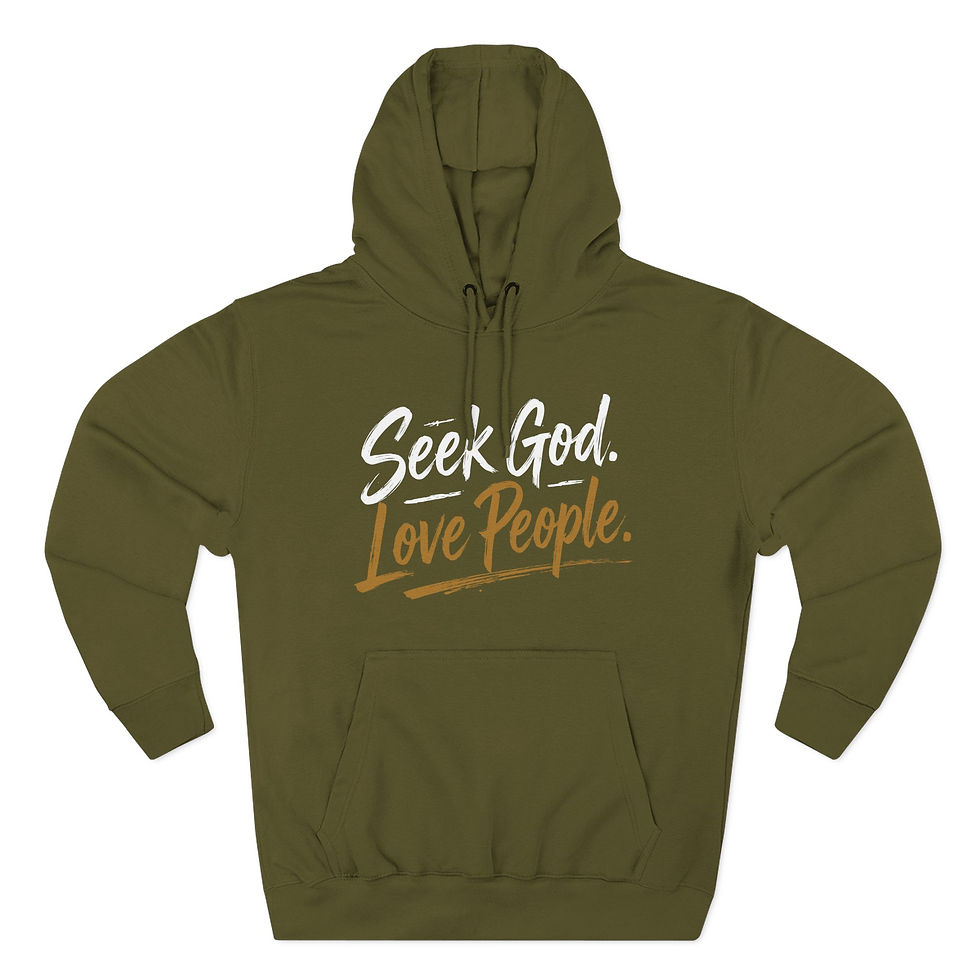 Thumbnail: Seek God. Love People. — Script Fleece Hoodie (Lane Seven) — alternate product view 10