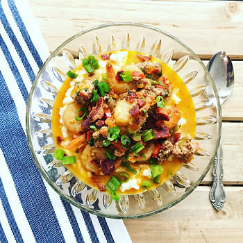 Homemade Shrimp & Unexpected Cheddar Grits