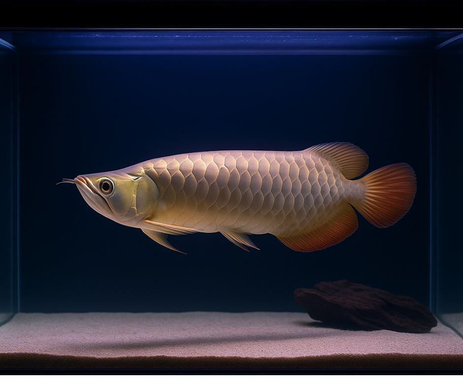 Aquarium with soft LED lighting for Arowana fish tank