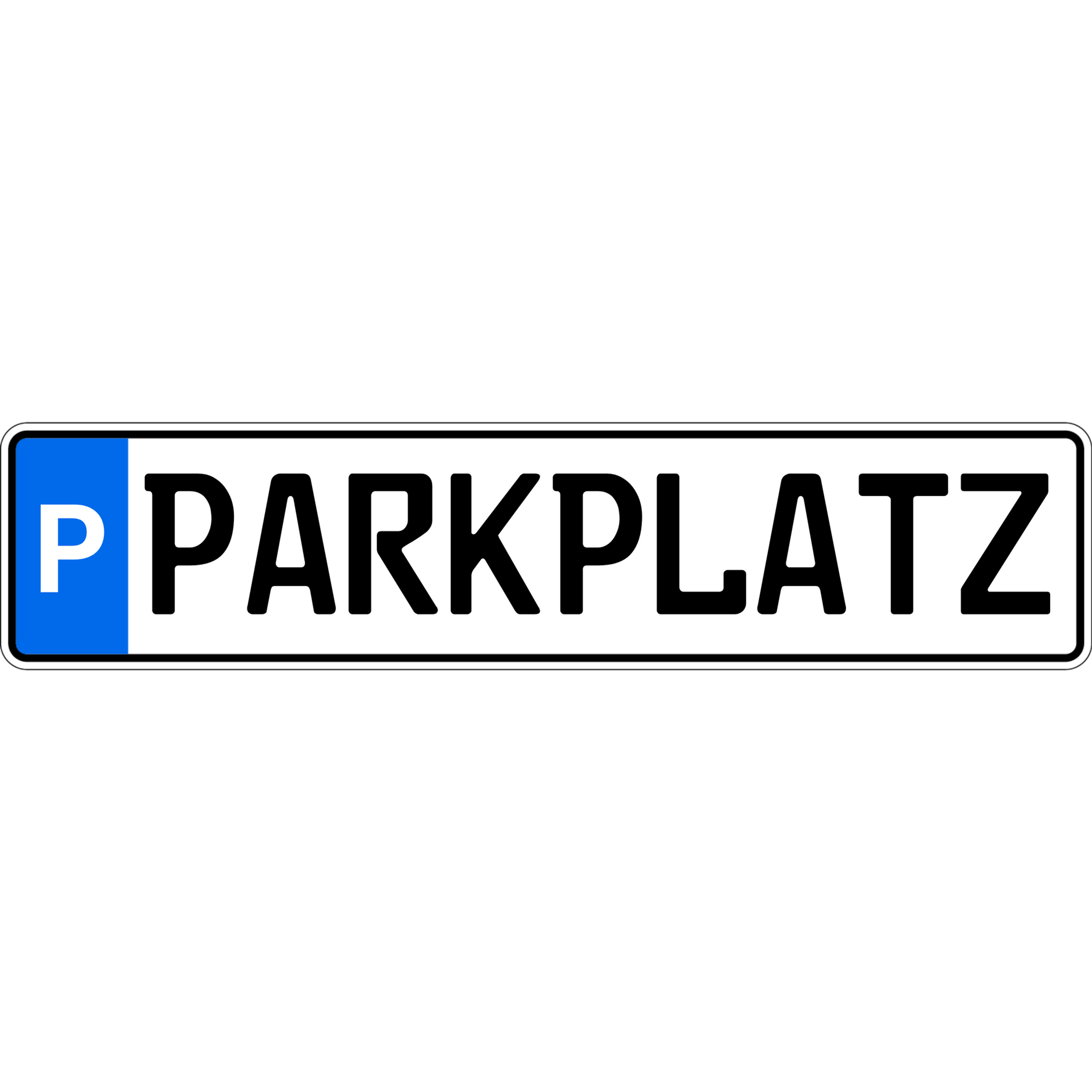 Parkplatzschild