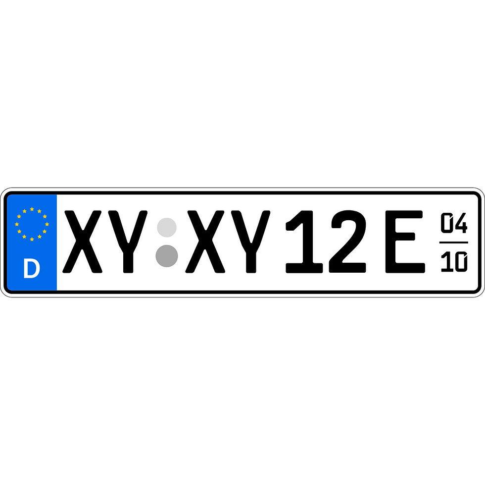 Miniaturbild: Kfz-Kennzeichen